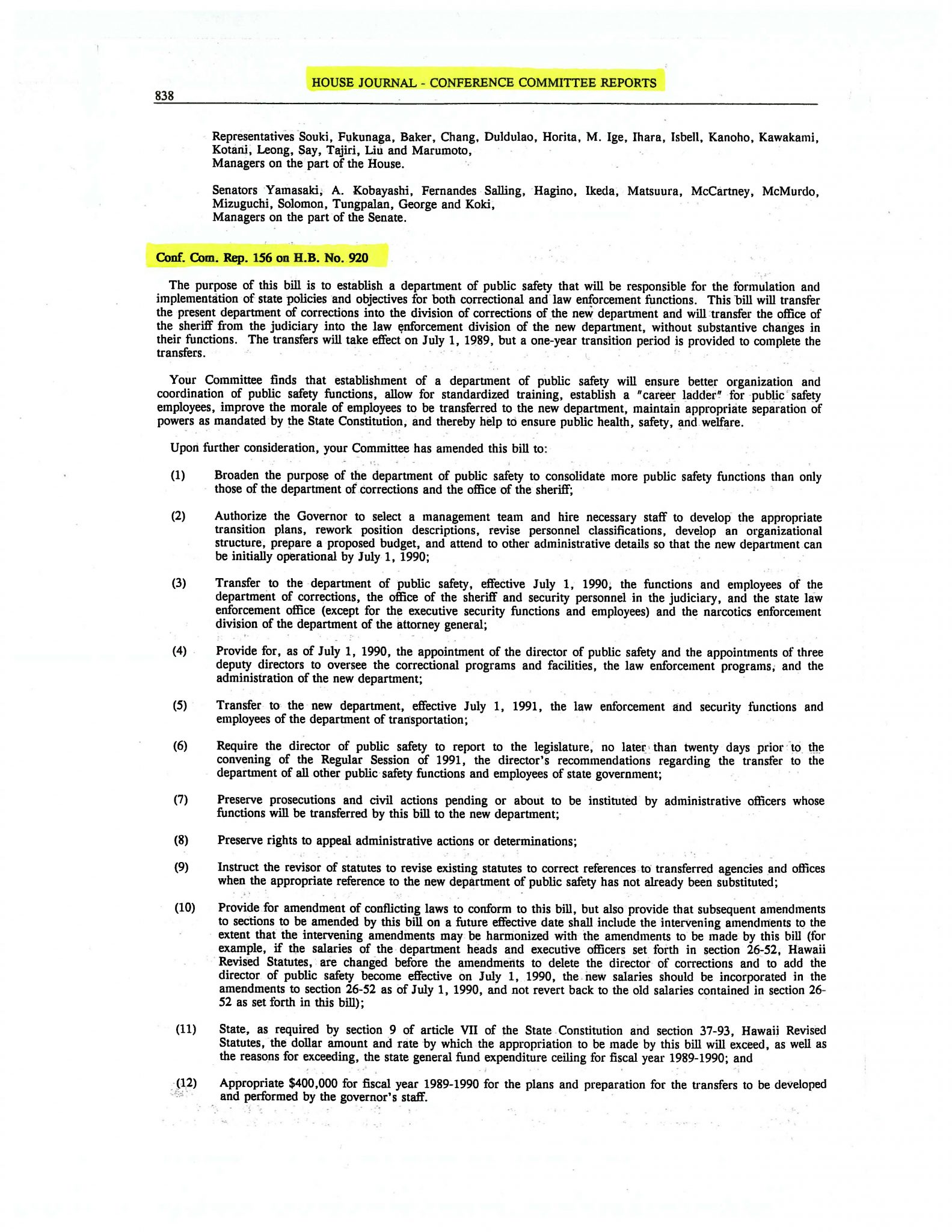 Hawaii Legislative History LRB Legislative Reference Bureau