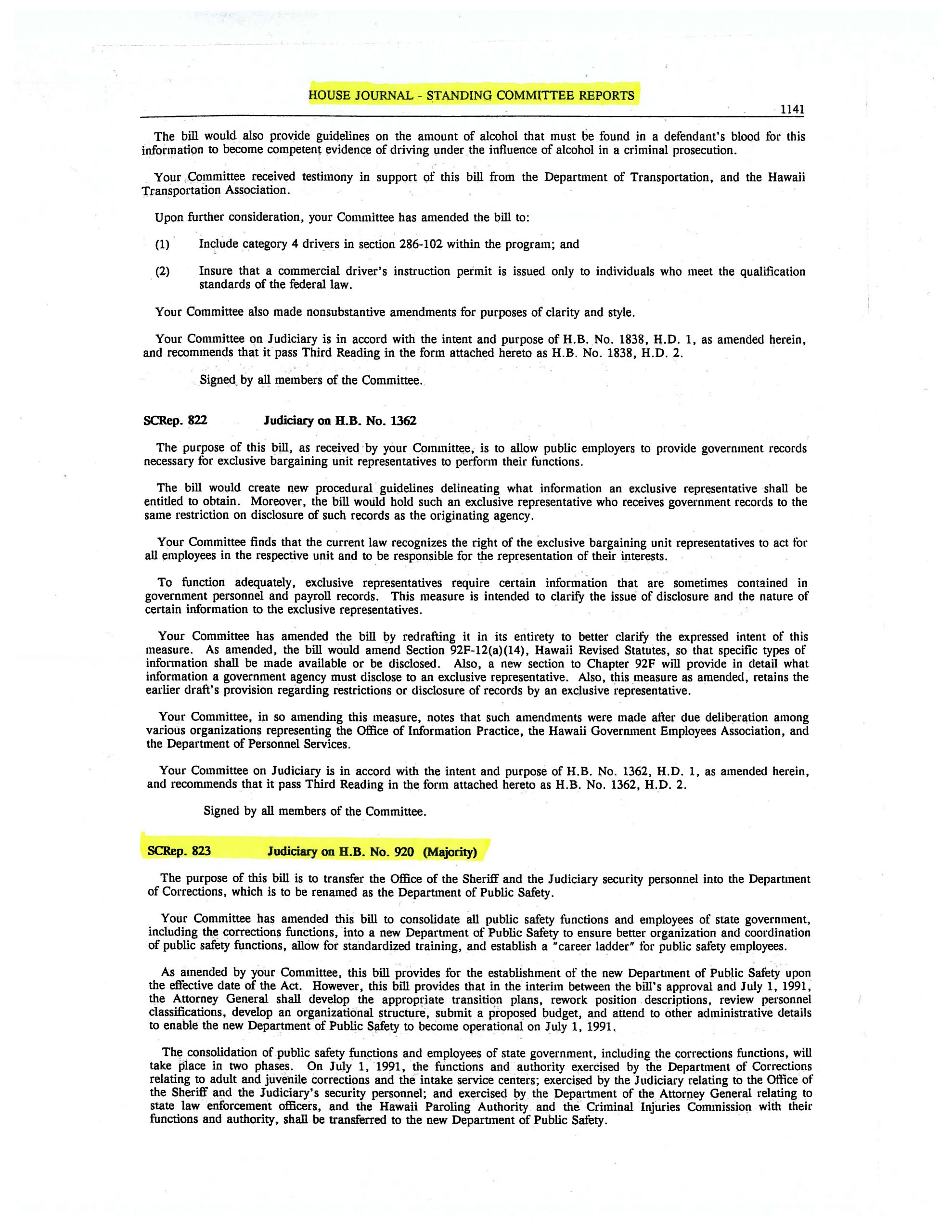 Hawaii Legislative History LRB Legislative Reference Bureau